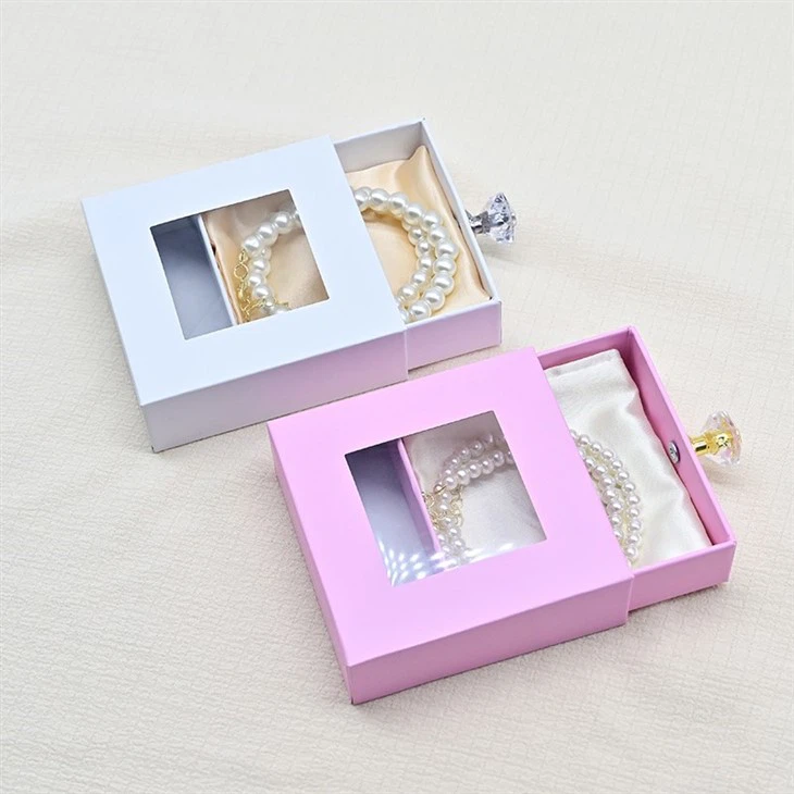 Wholesale Luxury Custom Logo Jewelry Box With Window